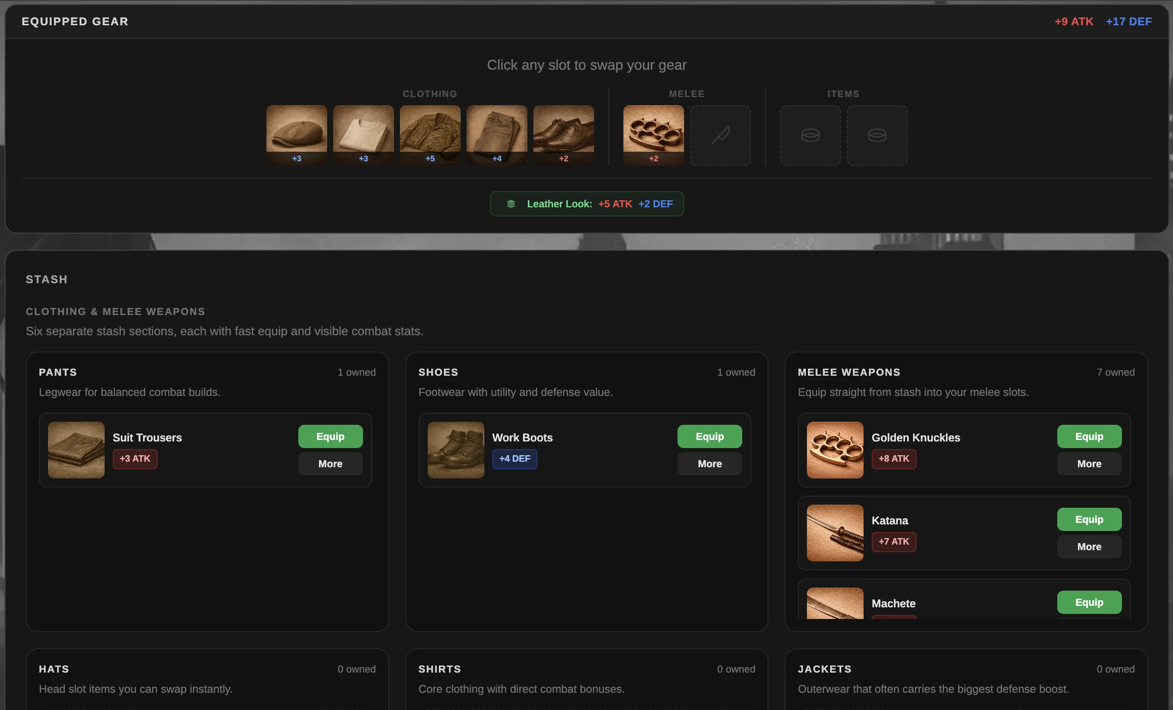 Inventory Screen